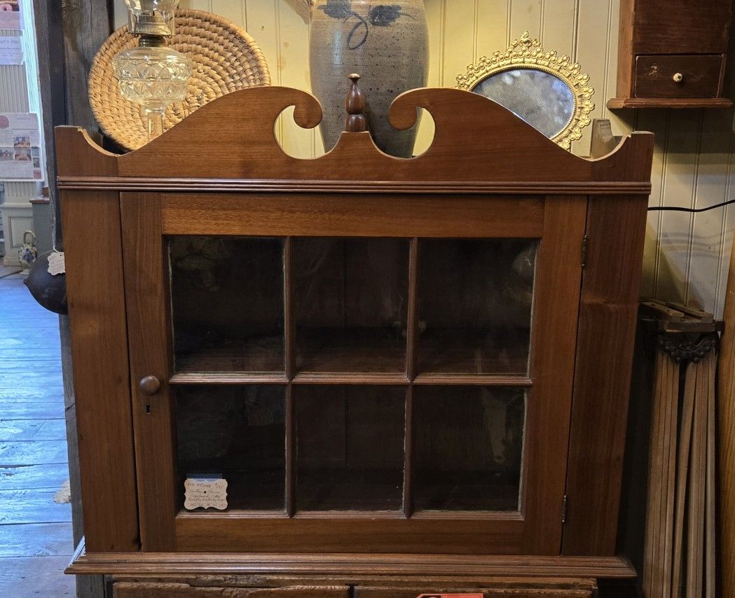 Antique Cherry Wall Cabinet