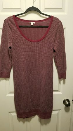 Burgendy Sweater Dress