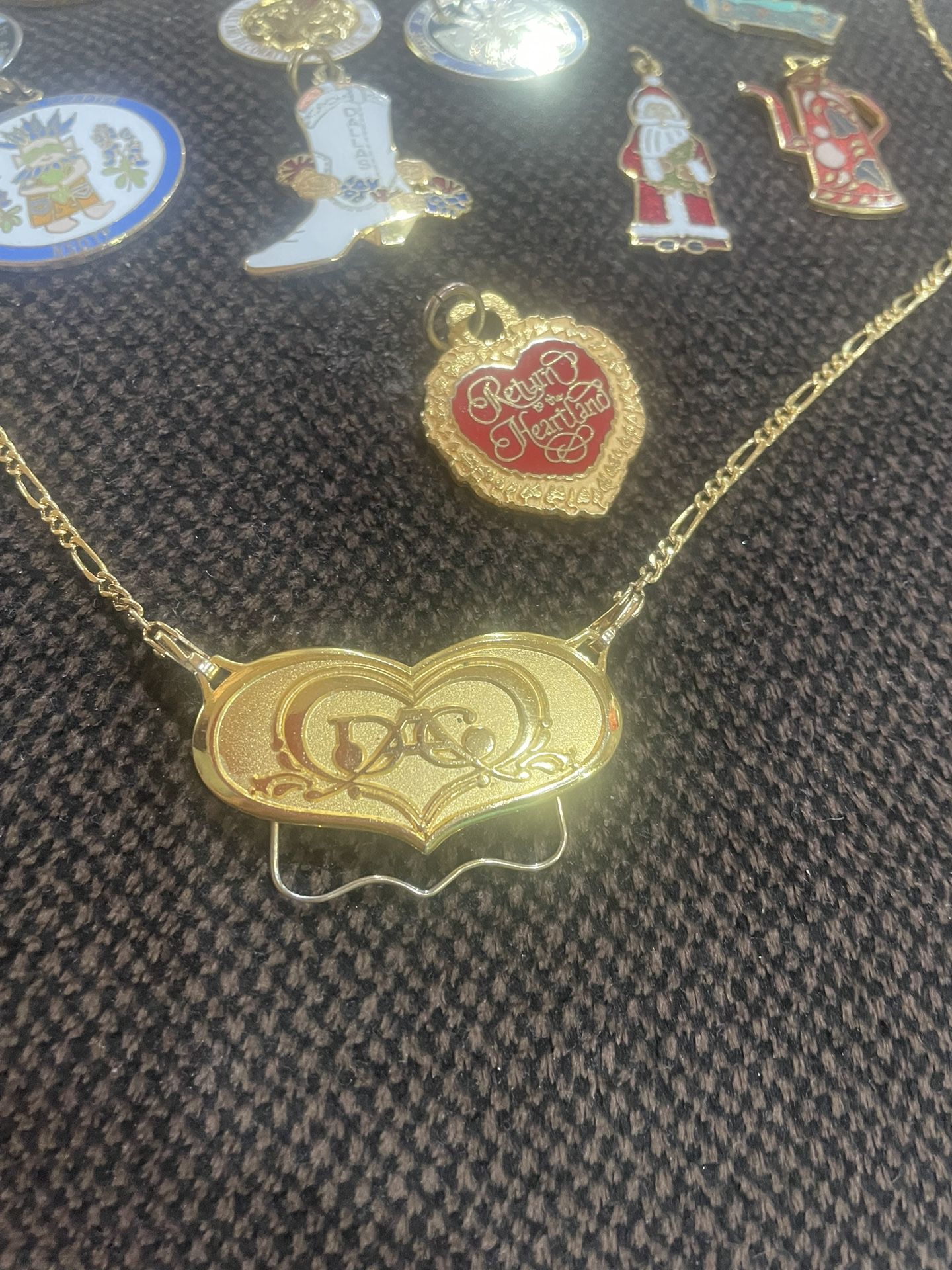 Decorative Arts Collection Charm Holder (Only) Logo Necklace 1986
