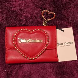 Juicy Couture Wallet - Love Never Dies Trifold Cool Red NWT
