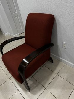 Red chair . Used in good condition