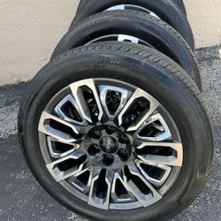 22” GMC Sierra Yukon Denali OEM Wheels Rims Tires