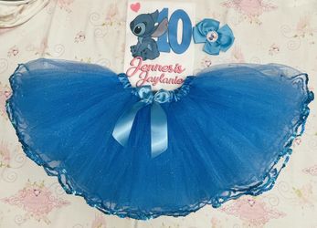 stitch 10th birthday tutu dress party outfit 3 piece personalized