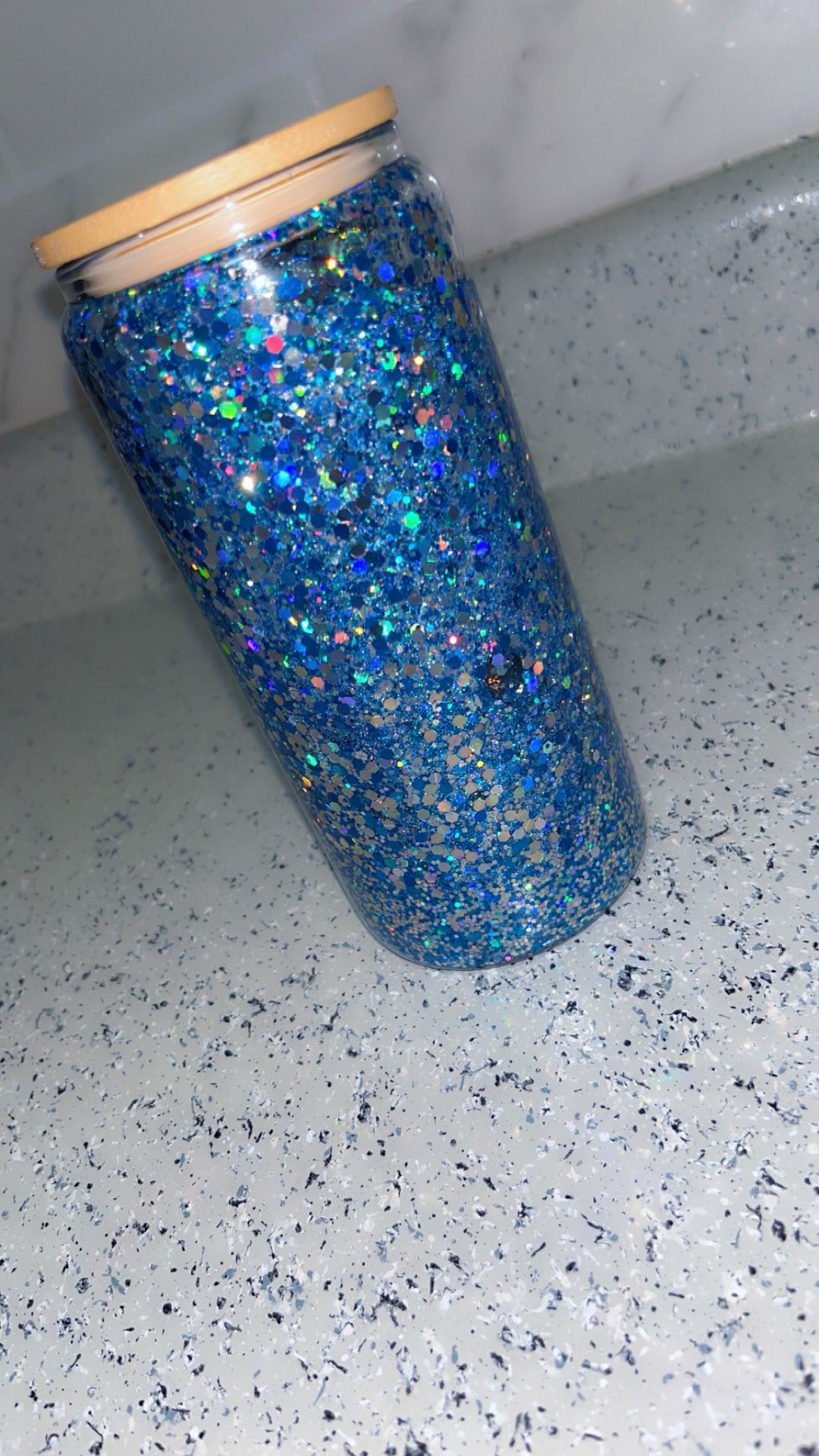 15oz Glitter Tumbler Cup