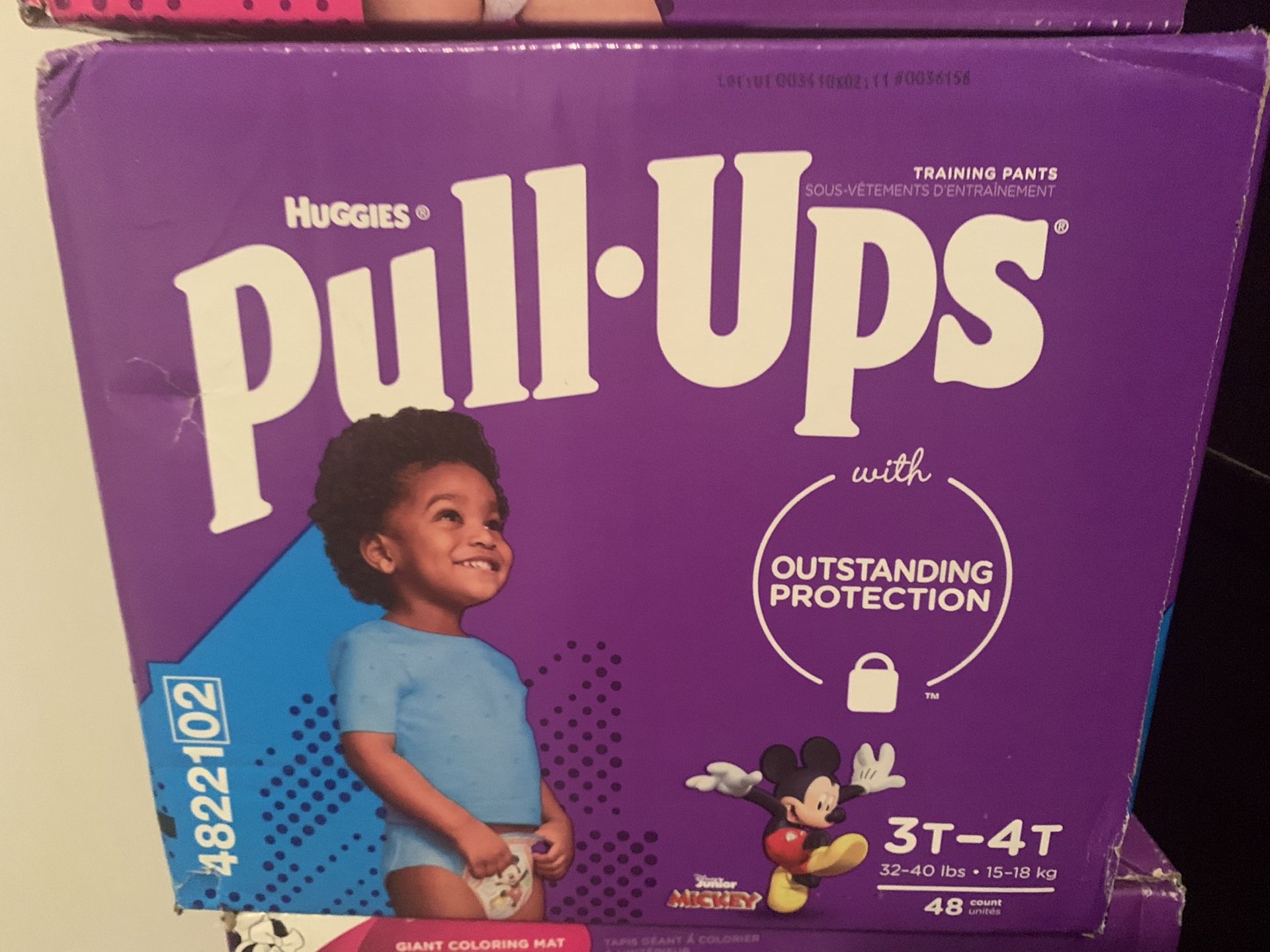 Huggies pull ups 3t-4t 48 count