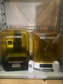 Anycubic Photon Mono m5s Pro and Wash and Cure 3 Plus Cleaning Station with Resin and accessories