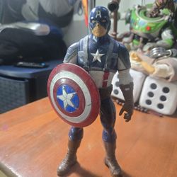 2011 Hasbro Marvel Avengers Captain America action figure. 