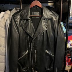 All Saints Biker Leather Jackst Size small
