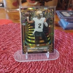 Football Card Shedeur Sanders College Card Numbered 1/1 Prc 
