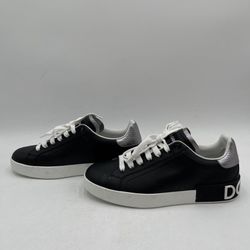 Dolce & Gabbana Portofino Black/Silver/White Size 9
