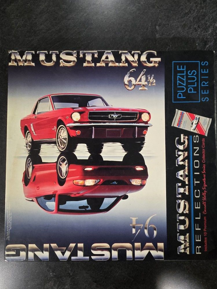 1994 Mustang Reflections 1964 1/2 1994 Ford Mustang 500 Piece Puzzle W Cards