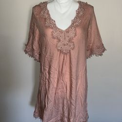 Hinge Casual Blush Pink Dress Size Small