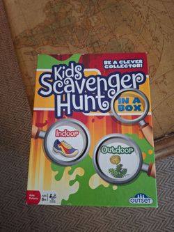 Kids scavenger hunt in a box
