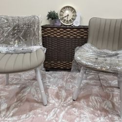 Tan Dining Chairs (2)