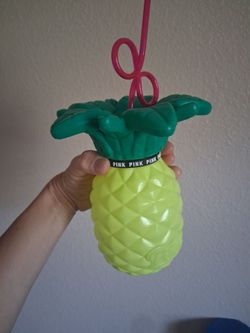 Pink drinking cup