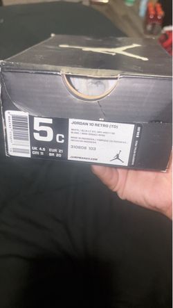 Jordan 10 Retro TD Toddler Size 5C