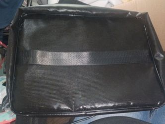 Black office bag with lock