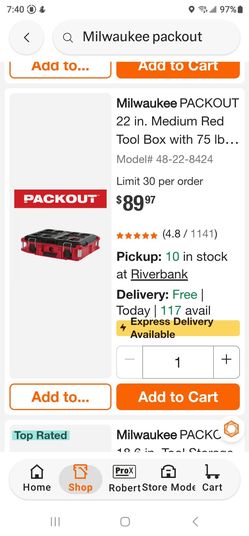 Brand New Milwaukee Packout medium Toolbox $80 Pickup In Oakdale