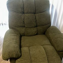 Green recliner 