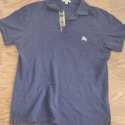 Purple Burberry Polo (sizing on photos)