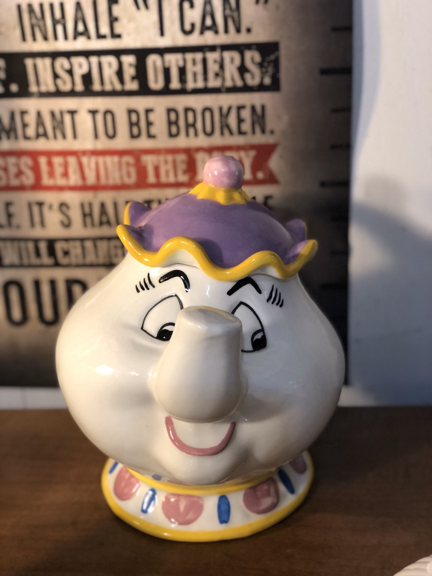 Disney Treasure Craft Mrs. Potts Cookie Jar