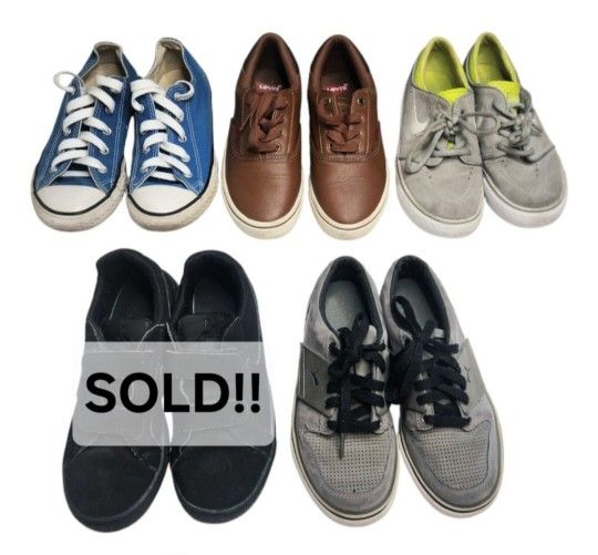 4 Pairs of Size 2 Boy's Shoes