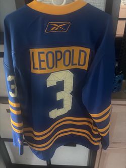 BUFFALO SABRES LEOPOLD JERSEY /MENS LG/EXCELLENT CONDITION-