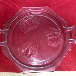 12 Inch x 10.5 Inch Round Dish With Handles