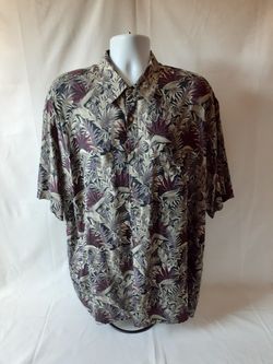 Campia Moda mens Hawaiian short sleeve button-down shirt size XL