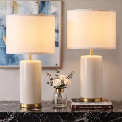 Modern Ceramic Table Lamps Set of 2