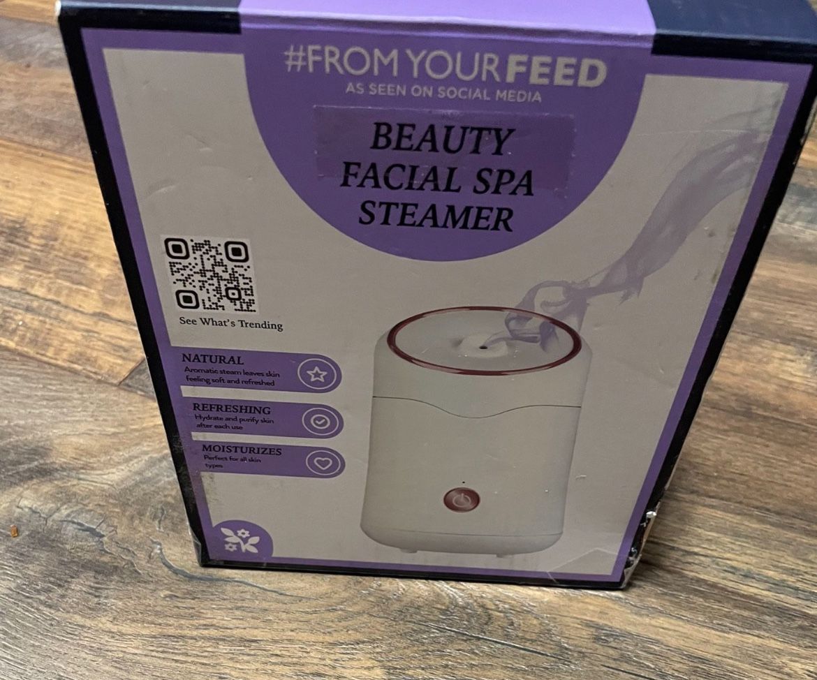 From Your Feed Beauty Facial Spa Steamer for At-Home Spa Experience, White