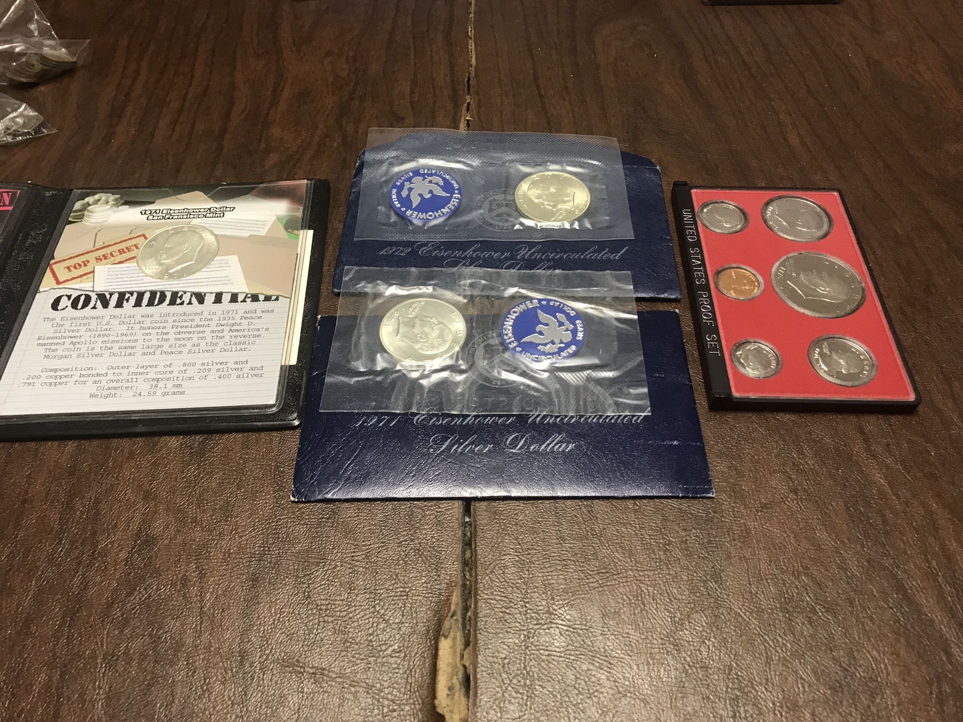 Eisenhower Silver Sets (40%) Silver Coins Nice Collectable Sets