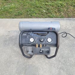 Ridgid Aluminum Dual Tank Portable Air Compressor