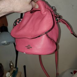 COACH PETAL Drawstring Bucket BAG