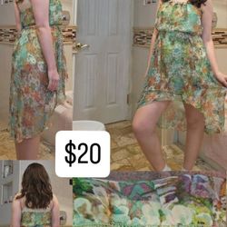 City Studio Strapless Floral Dress