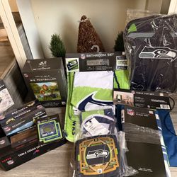 Seattle Seahawks NFL FANATICS Jersey Lighted Wall Sign/ Tapestry/ Floor May/ Inflatable/ Coaster