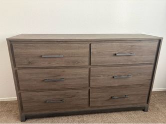 Hendericks Grey 6 Drawer Dresser