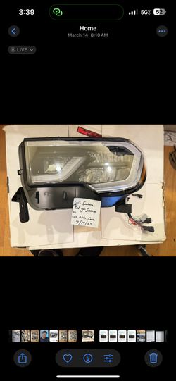 Driver One Side Head Light Sequoia 