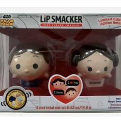 Lip Smacker Star Wars Tsum Tsum LEIA & HAN SOLO Lip Balm Limited Edition