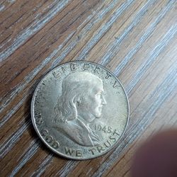 1948 Silver Franklin Half, High Grade Coin