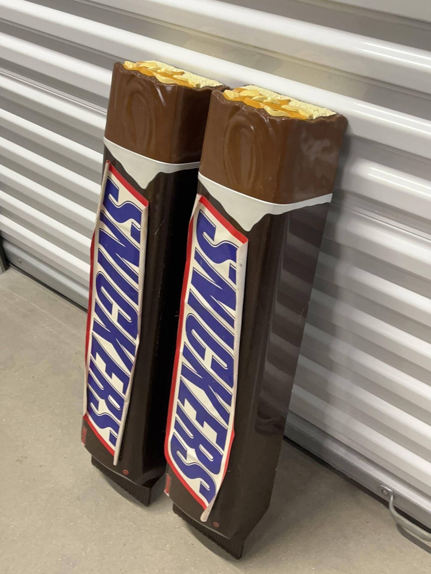 Vintage Snickers Candy Bar Plastic Store Display Sign for Sale in