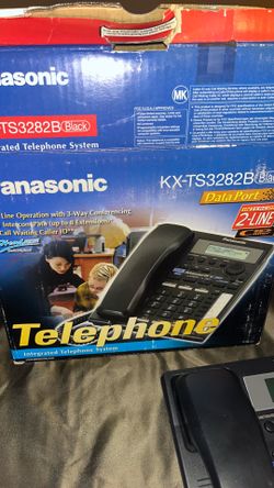 * Panasonic KX-TS3282B 2-Line Integrated Telephone System $60 like new