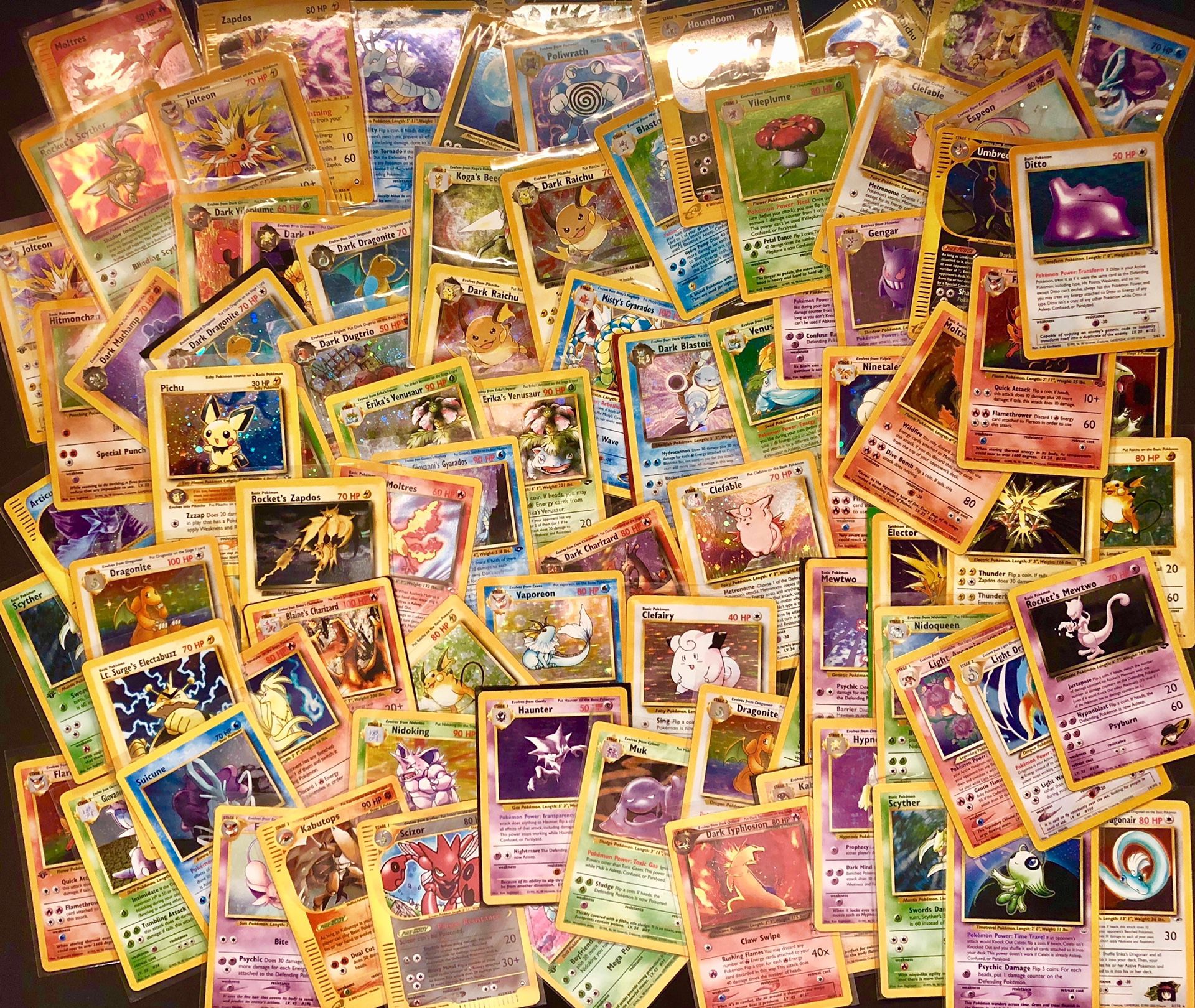 Pokemon cards charizard ? 18 card packs guaranteed 1x WOTC Holo in every pack