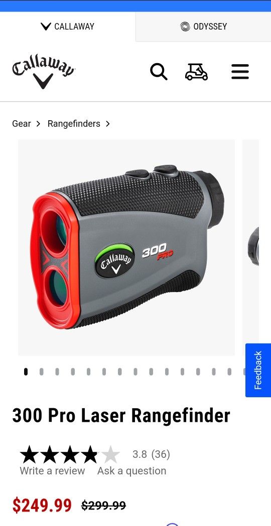 Callaway 300 Pro Laser Rangefinder