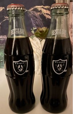 OAKLAND RAIDERS Coca Cola Bottles