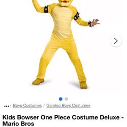 Bowser Costume  Size S