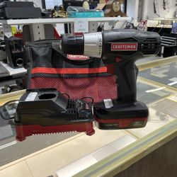Craftsman Drill With Charger And Carrying Bag 