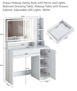 Makeup Vanity Desk with Mirror