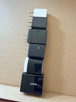 6 USB-A Wall Chargers - Anker & Assorted Brands