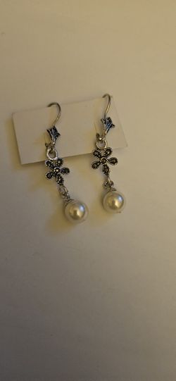 Sterling Silver 925  with pearls